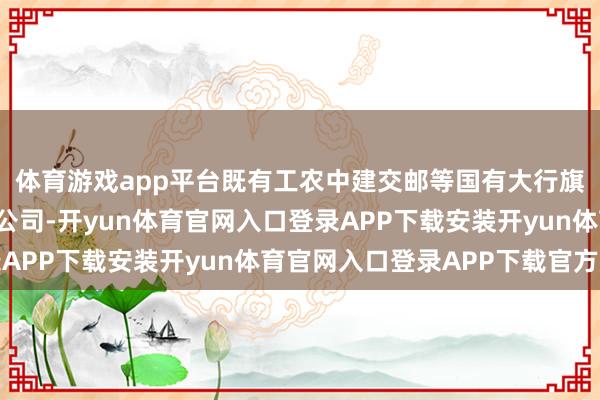 体育游戏app平台既有工农中建交邮等国有大行旗下的“明星”答理子公司-开yun体育官网入口登录APP下载安装开yun体育官网入口登录APP下载官方版